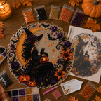 ✨🎃Halloween Black Cat Moon Diamond Art Hanging Ornament Kit👻