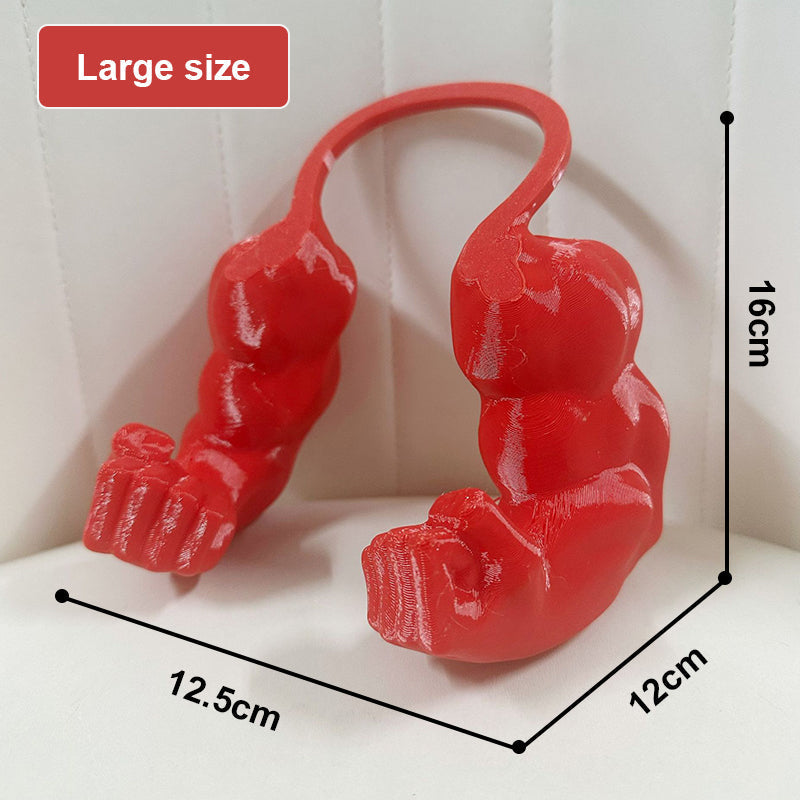 💪 3D Printed Hulk Arm Pet Prop: Funny Muscle Halter Neck Costume for Cats & Dogs! 🐱
