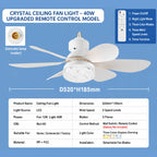 💡 Smart Fan Light Solution: Dimmable LED Ceiling Fan Lamp with Easy Mounting Hardware! 🌀