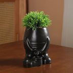 🦥 Abstract-Style Planters: Creative Resin Succulent Pots & Abstract Desktop Decor! 🌿