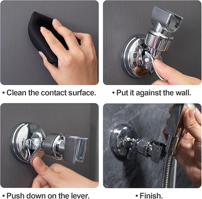 Place Your Shower Head Exactly Where You Need It Drill-Free! 🚿✨