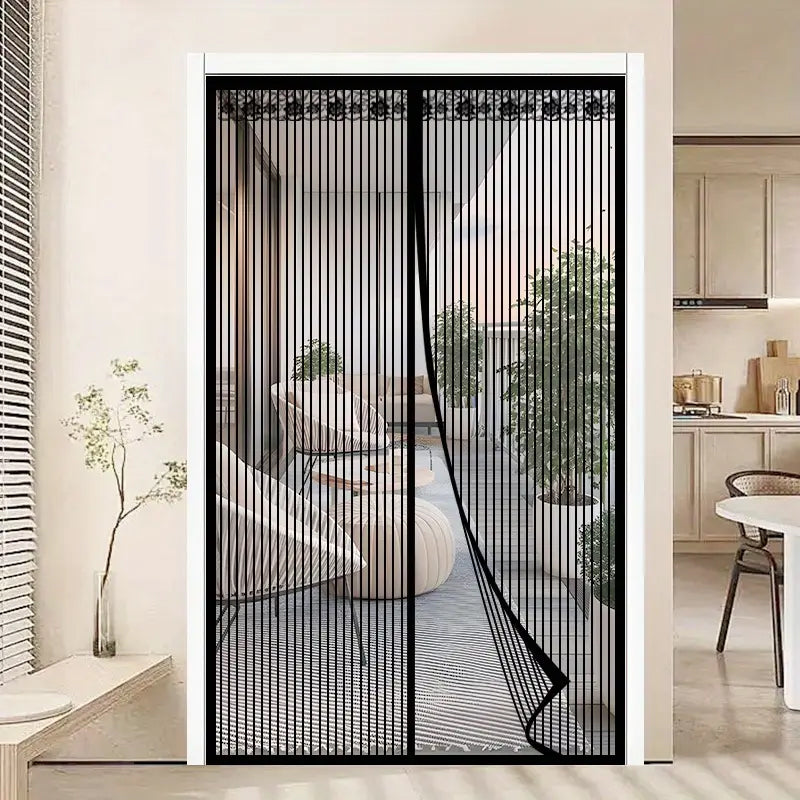 🦟 Keep pests out—installs in 2 minutes! The magnetic mesh door curtain! 🚪 ✨