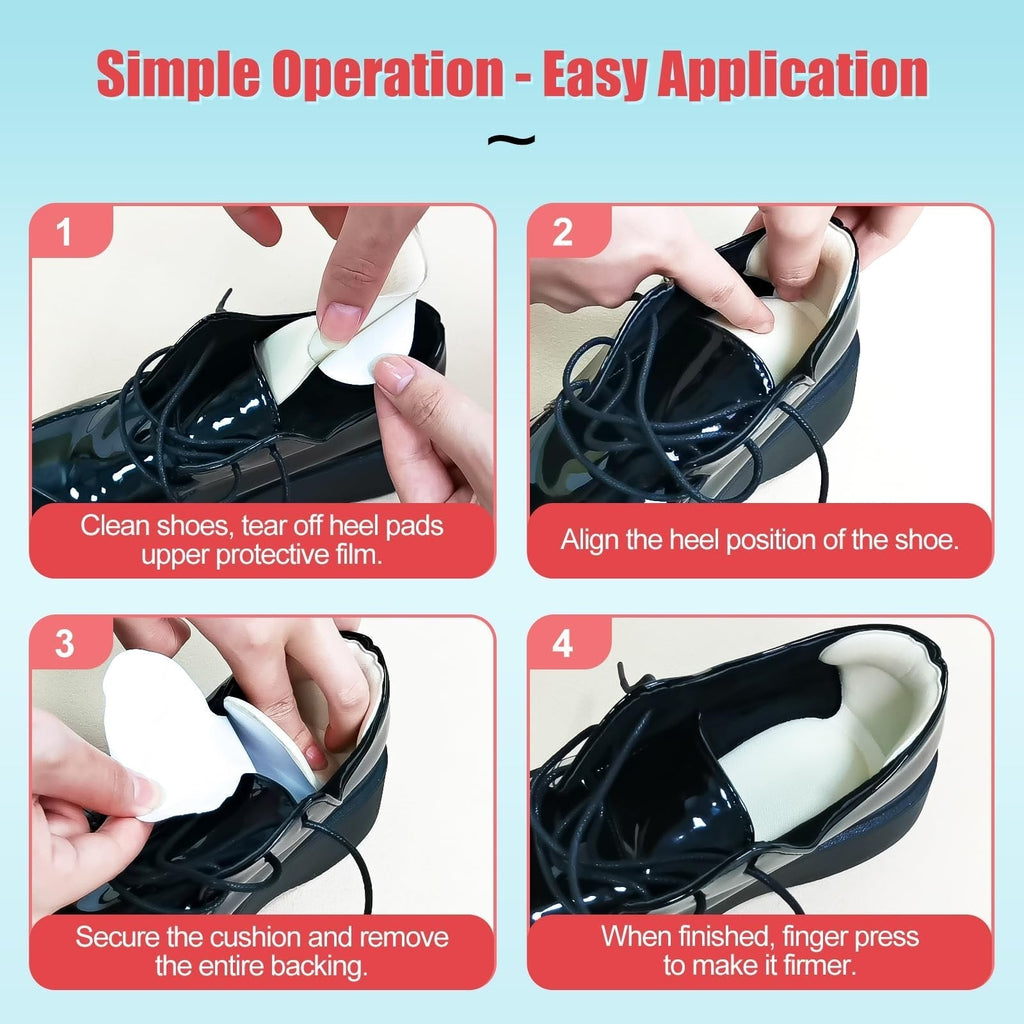 🩹 Non-Slip Heel Pads: Soft Cushioned Heel Protectors for Men & Women's Shoes! 👟