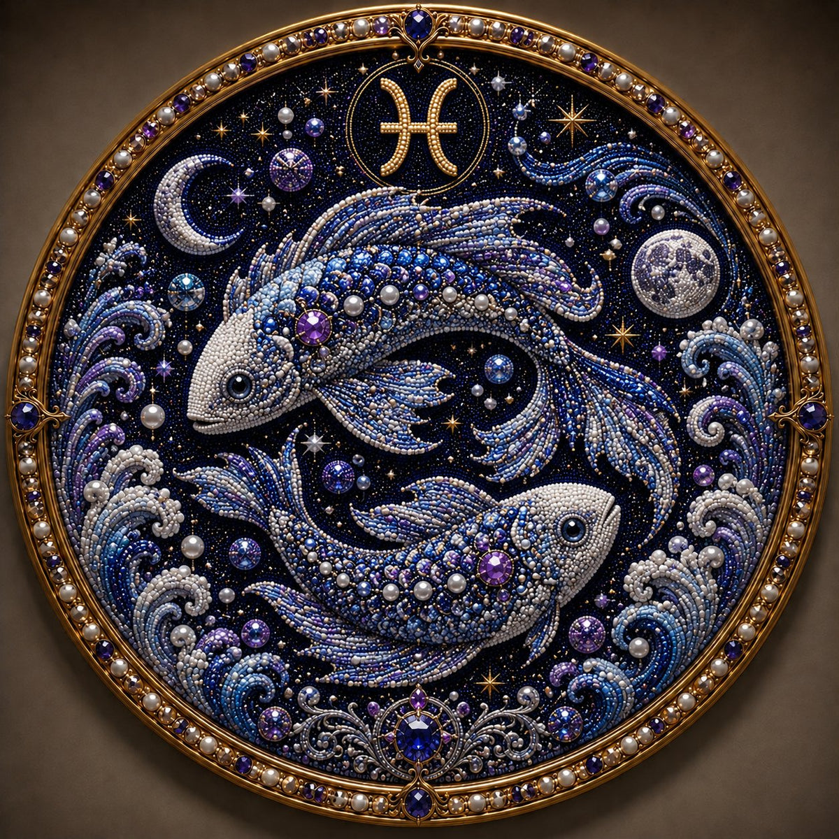 🌙✨Personalized 12 Zodiac Pearl Art Kit – Relax & Create! 🌌