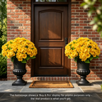 🍁 Artificial Fall Chrysanthemum Mums: Vibrant UV-Resistant Outdoor Autumn Flowers! 🍂