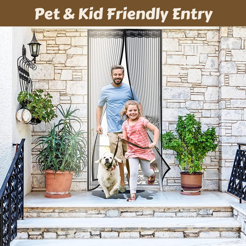 🦟 Keep pests out—installs in 2 minutes! The magnetic mesh door curtain! 🚪 ✨