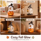 👻 Adorable Ghost Figurines: Cute Halloween & Autumn Desk Decor! 🎃