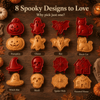🎃 8-piece Halloween mini hand pie mould set