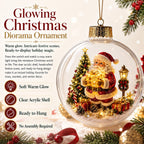 🎄Glowing Christmas diorama bauble – A little winter wonderland in the palm of your hand