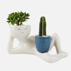 🦥 Abstract-Style Planters: Creative Resin Succulent Pots & Abstract Desktop Decor! 🌿