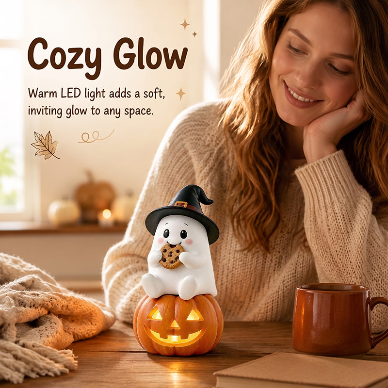 👻 Adorable Ghost Figurines: Cute Halloween & Autumn Desk Decor! 🎃