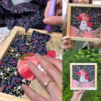 🖼️Rustic Hand-Stitched Framed Patchwork Art! 🌿