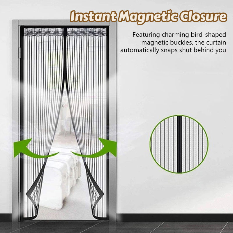🦟 Keep pests out—installs in 2 minutes! The magnetic mesh door curtain! 🚪 ✨