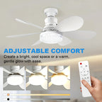 💡 Smart Fan Light Solution: Dimmable LED Ceiling Fan Lamp with Easy Mounting Hardware! 🌀