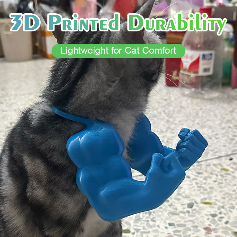 💪 3D Printed Hulk Arm Pet Prop: Funny Muscle Halter Neck Costume for Cats & Dogs! 🐱