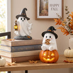 👻 Adorable Ghost Figurines: Cute Halloween & Autumn Desk Decor! 🎃
