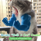 💪 3D Printed Hulk Arm Pet Prop: Funny Muscle Halter Neck Costume for Cats & Dogs! 🐱