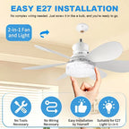 💡 Smart Fan Light Solution: Dimmable LED Ceiling Fan Lamp with Easy Mounting Hardware! 🌀