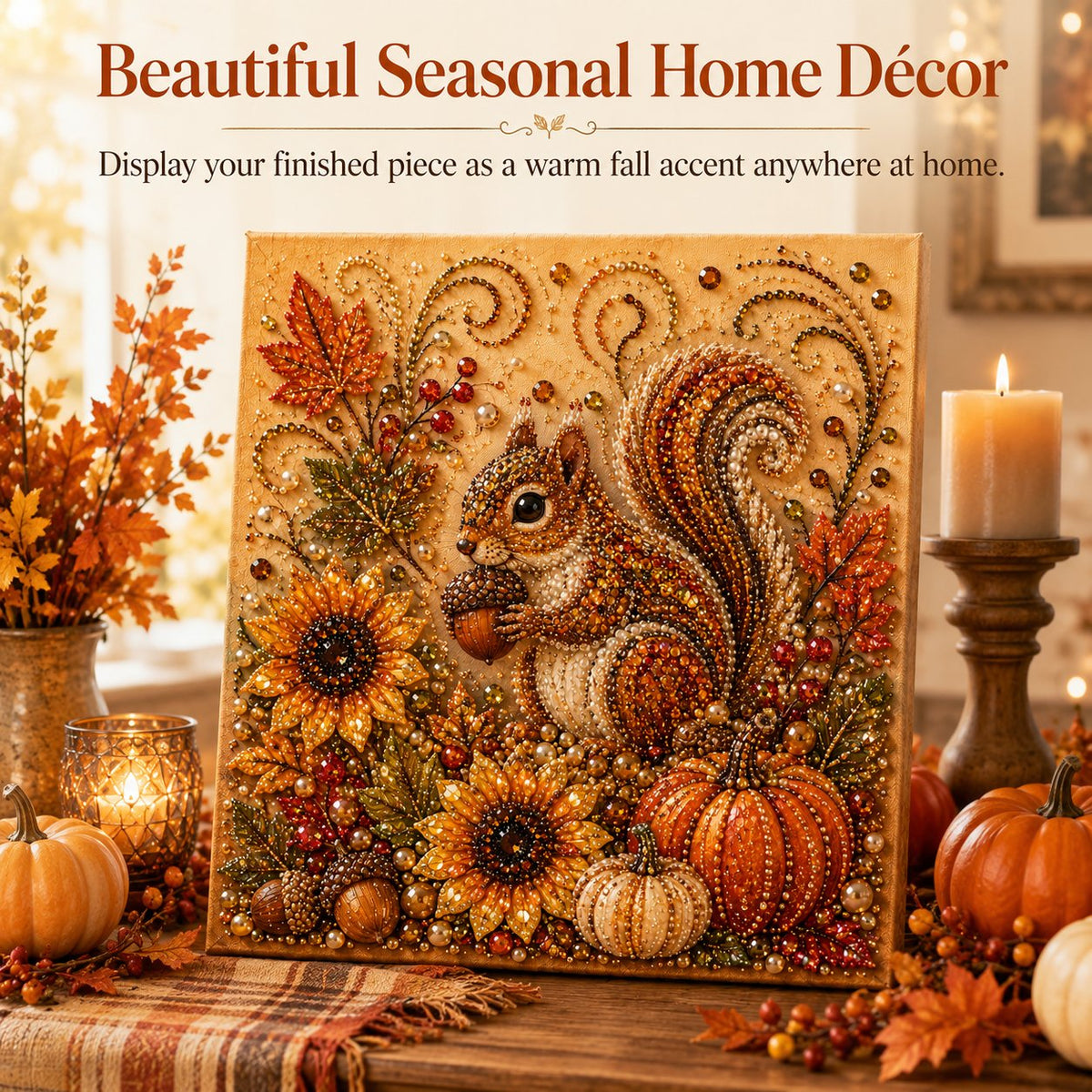 🍂💎 Autumn Pearl Painting Kit – Relaxing DIY Craft to Create Sparkling Fall Artwork 🖌️