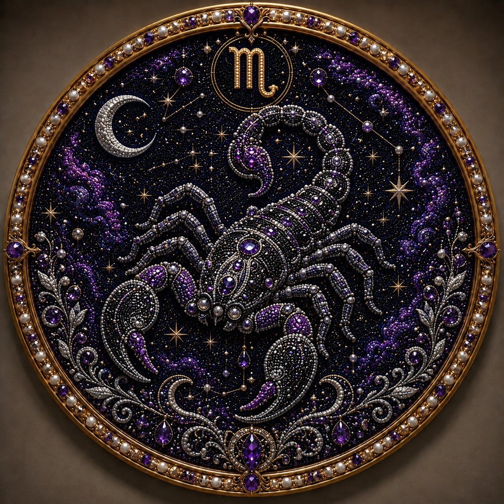 🌙✨Personalized 12 Zodiac Pearl Art Kit – Relax & Create! 🌌