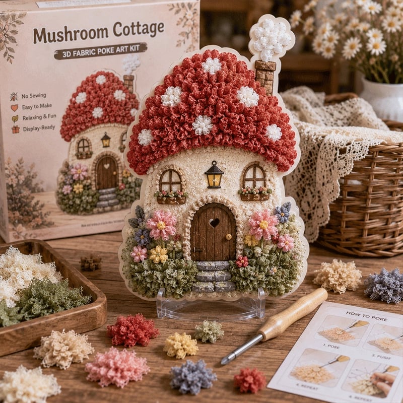 🏡Build a Cozy  Fairytale Village – No Sewing Needed! ✨
