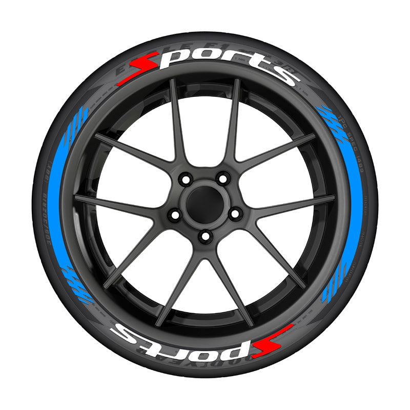 🏎️ 4PCS 3D Tire Lettering Stickers: Waterproof Universal Wheel Sidewall Decals! 🔥