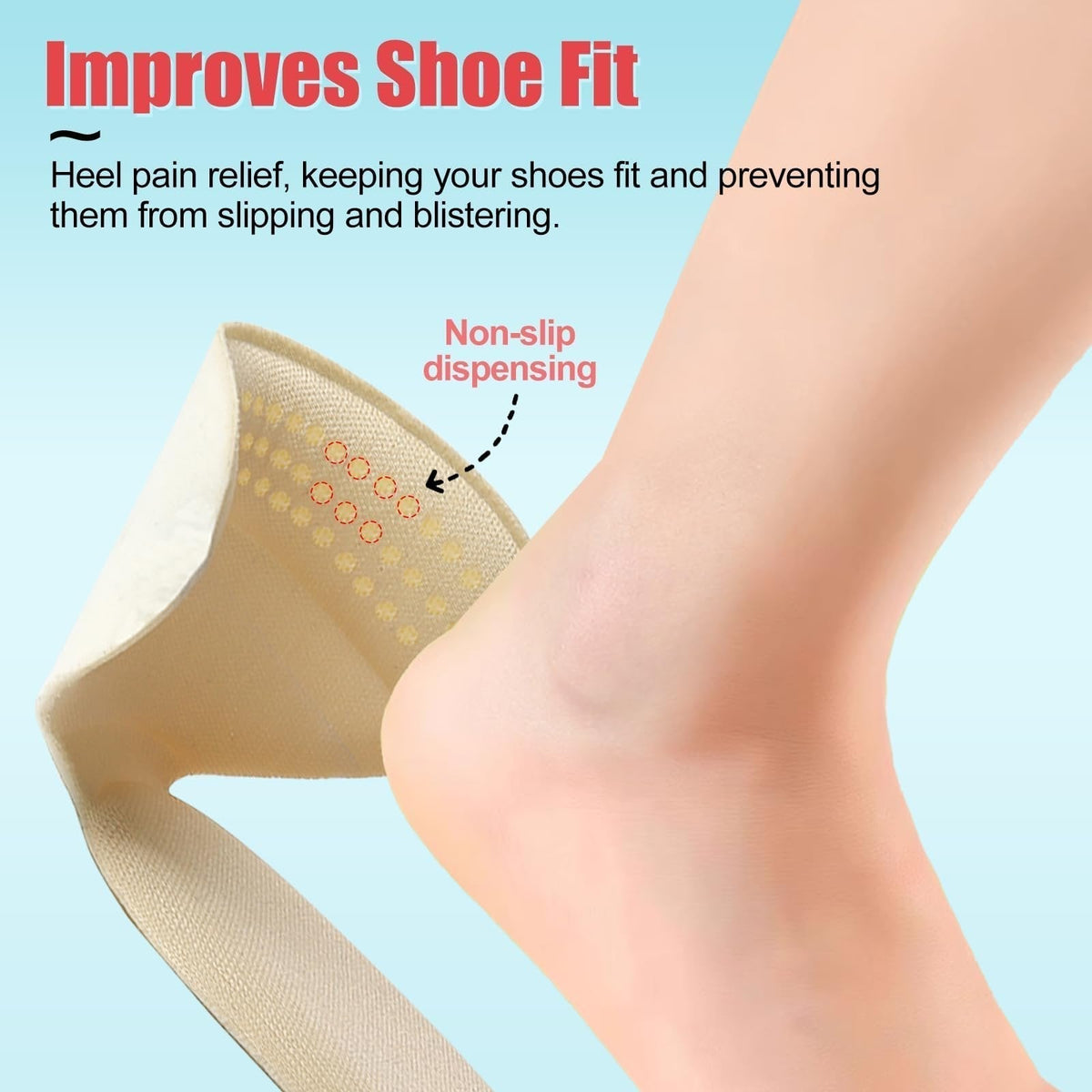 🩹 Non-Slip Heel Pads: Soft Cushioned Heel Protectors for Men & Women's Shoes! 👟