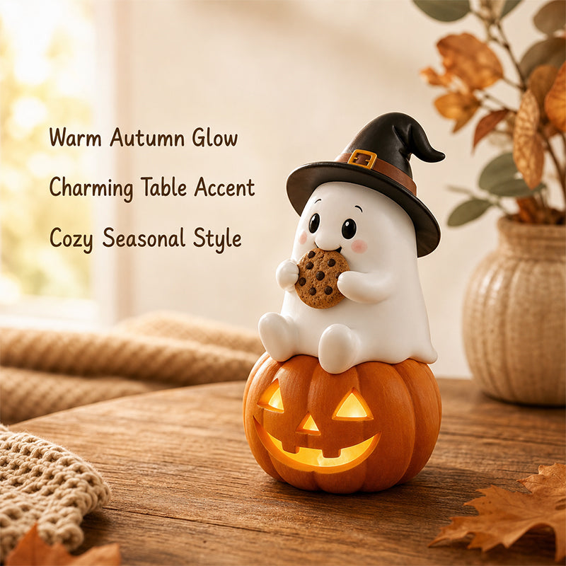 👻 Adorable Ghost Figurines: Cute Halloween & Autumn Desk Decor! 🎃