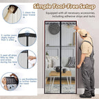 🦟 Keep pests out—installs in 2 minutes! The magnetic mesh door curtain! 🚪 ✨