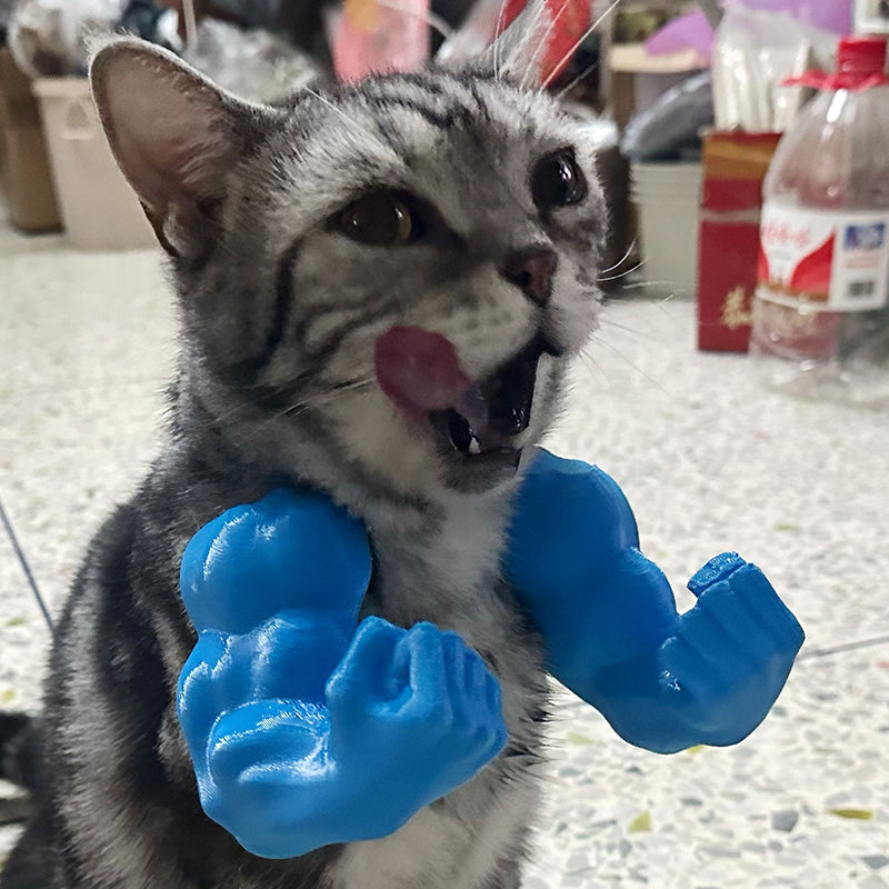 💪 3D Printed Hulk Arm Pet Prop: Funny Muscle Halter Neck Costume for Cats & Dogs! 🐱