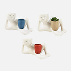 🦥 Abstract-Style Planters: Creative Resin Succulent Pots & Abstract Desktop Decor! 🌿