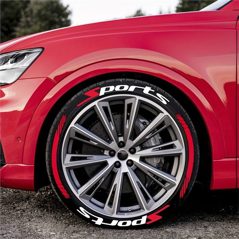 🏎️ 4PCS 3D Tire Lettering Stickers: Waterproof Universal Wheel Sidewall Decals! 🔥