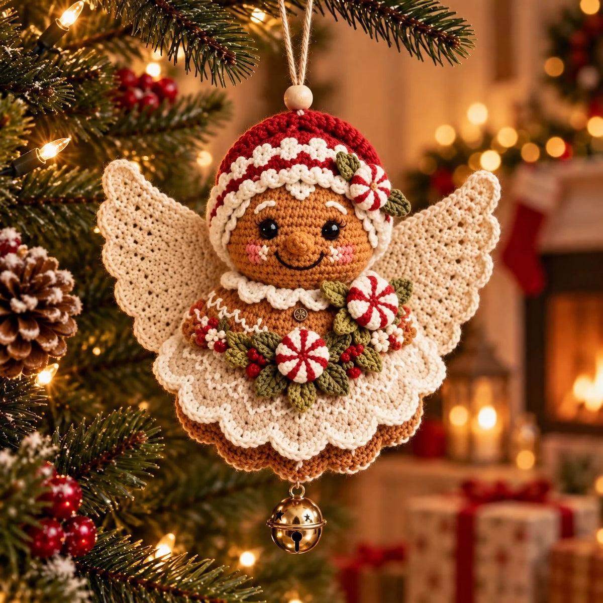 🎄 DIY kit for a crocheted Christmas angel as a Christmas decoration – Make it yourself, hang it up and cherish it✨