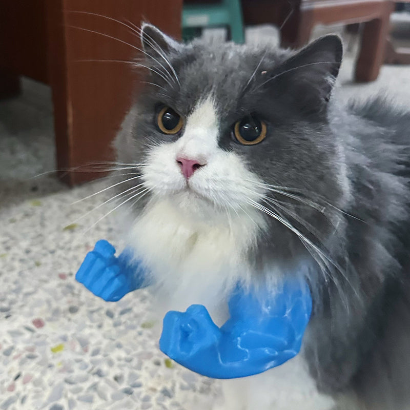 💪 3D Printed Hulk Arm Pet Prop: Funny Muscle Halter Neck Costume for Cats & Dogs! 🐱