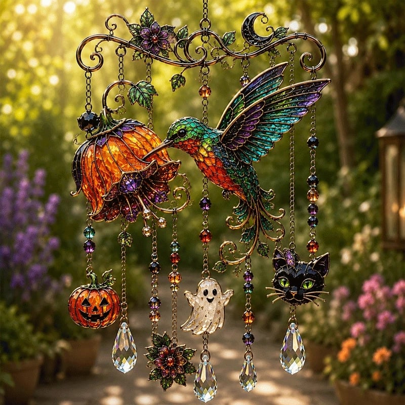 ✨🎃Cast Rainbow Light with Gothic Halloween Wind Chimes! 🎃