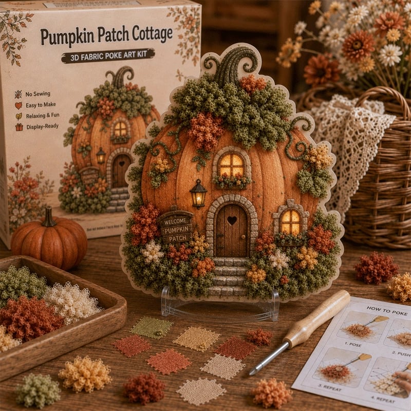 🏡Build a Cozy  Fairytale Village – No Sewing Needed! ✨