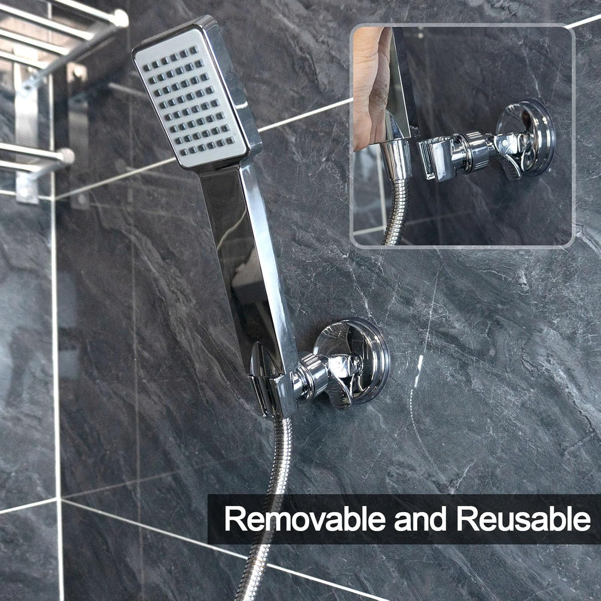 Place Your Shower Head Exactly Where You Need It Drill-Free! 🚿✨