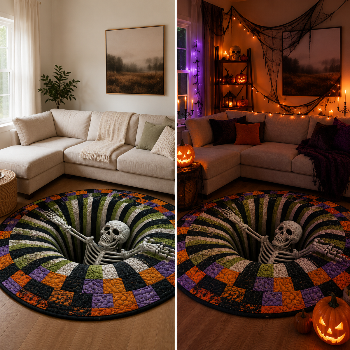 🔥 50% OFF TODAY 🎃Shock Your Guests with 3D Skeleton Illusion! 💀
