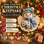 🎄 DIY kit for a crocheted Christmas angel as a Christmas decoration – Make it yourself, hang it up and cherish it✨