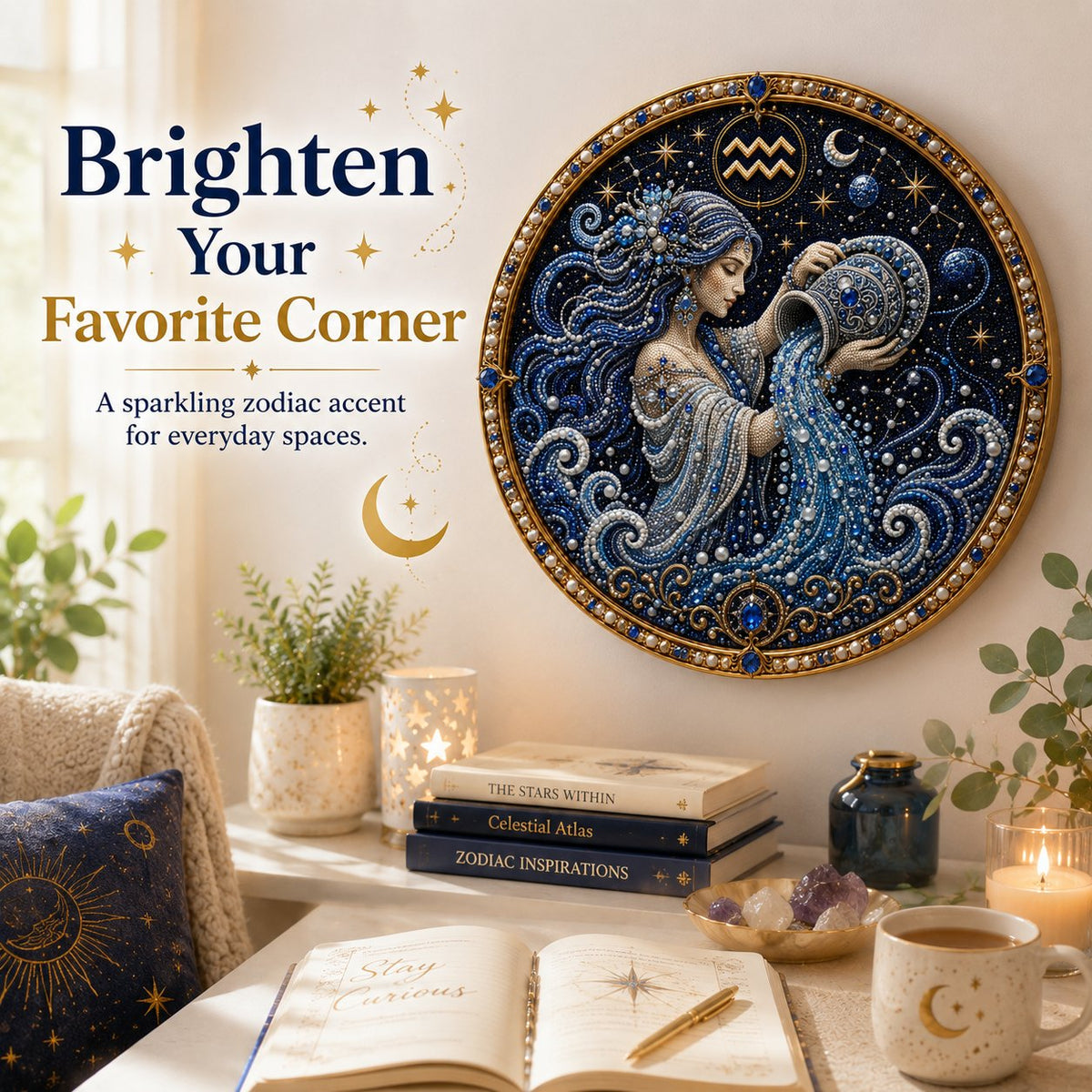 🌙✨Personalized 12 Zodiac Pearl Art Kit – Relax & Create! 🌌