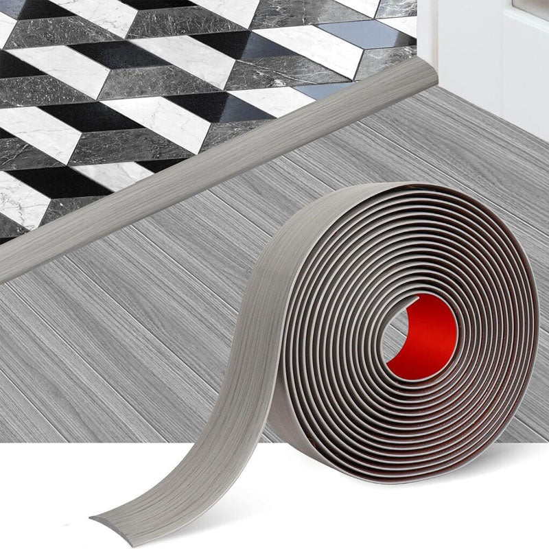🩹 Self-Adhesive Floor Transition Strip: Flexible PVC Peel-and-Stick Threshold Edge Edging! 🚪