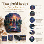 🌙 Three Witches Moonlight Baseball Cap