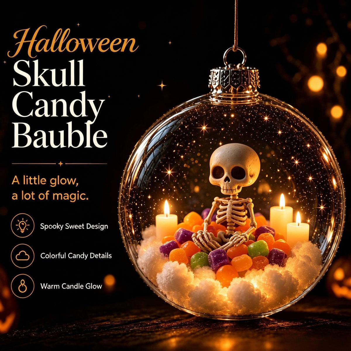 🔥 50% Halloween early-bird discount - 🎃✨ Collection of glow-in-the-dark mini pendants for Halloween