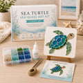 🌊✨ Ocean-Themed Art DIY Kit – Create Stunning Mosaic Masterpiece