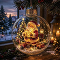 🎄Glowing Christmas diorama bauble – A little winter wonderland in the palm of your hand