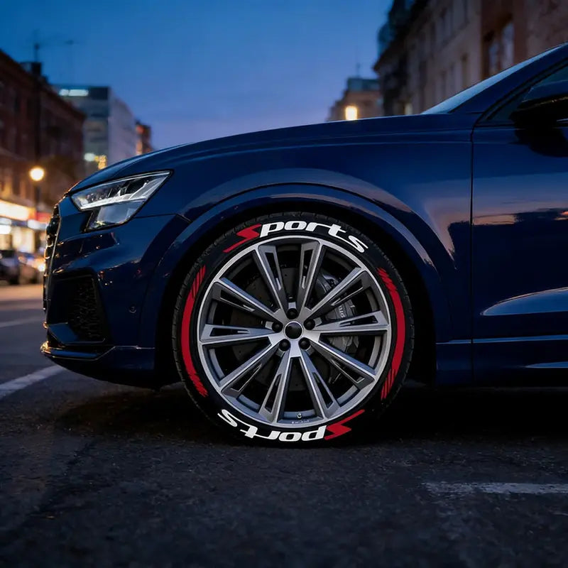🏎️ 4PCS 3D Tire Lettering Stickers: Waterproof Universal Wheel Sidewall Decals! 🔥