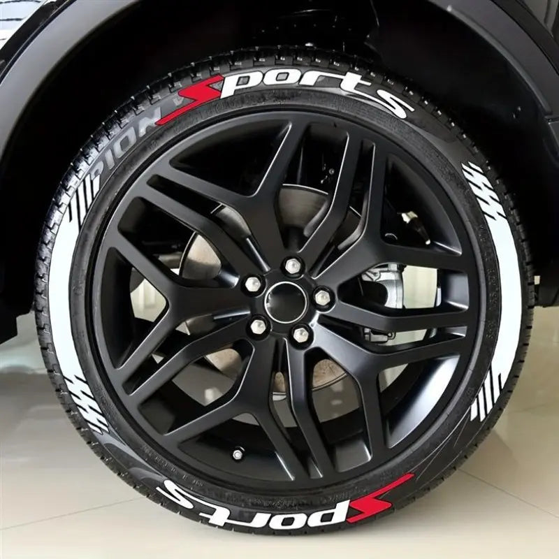 🏎️ 4PCS 3D Tire Lettering Stickers: Waterproof Universal Wheel Sidewall Decals! 🔥