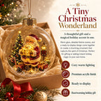 🎄Glowing Christmas diorama bauble – A little winter wonderland in the palm of your hand