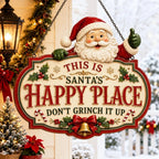 🎄Collection of wooden hanging signs featuring Christmas characters | 8 festive designs measuring 7.9 or 11.8 inches, with vintage-inspired illustrations, layered Christmas details and a hanging design ✨