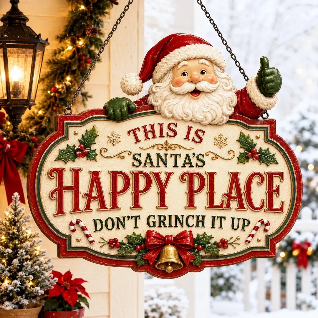 🎄Collection of wooden hanging signs featuring Christmas characters | 8 festive designs measuring 7.9 or 11.8 inches, with vintage-inspired illustrations, layered Christmas details and a hanging design ✨